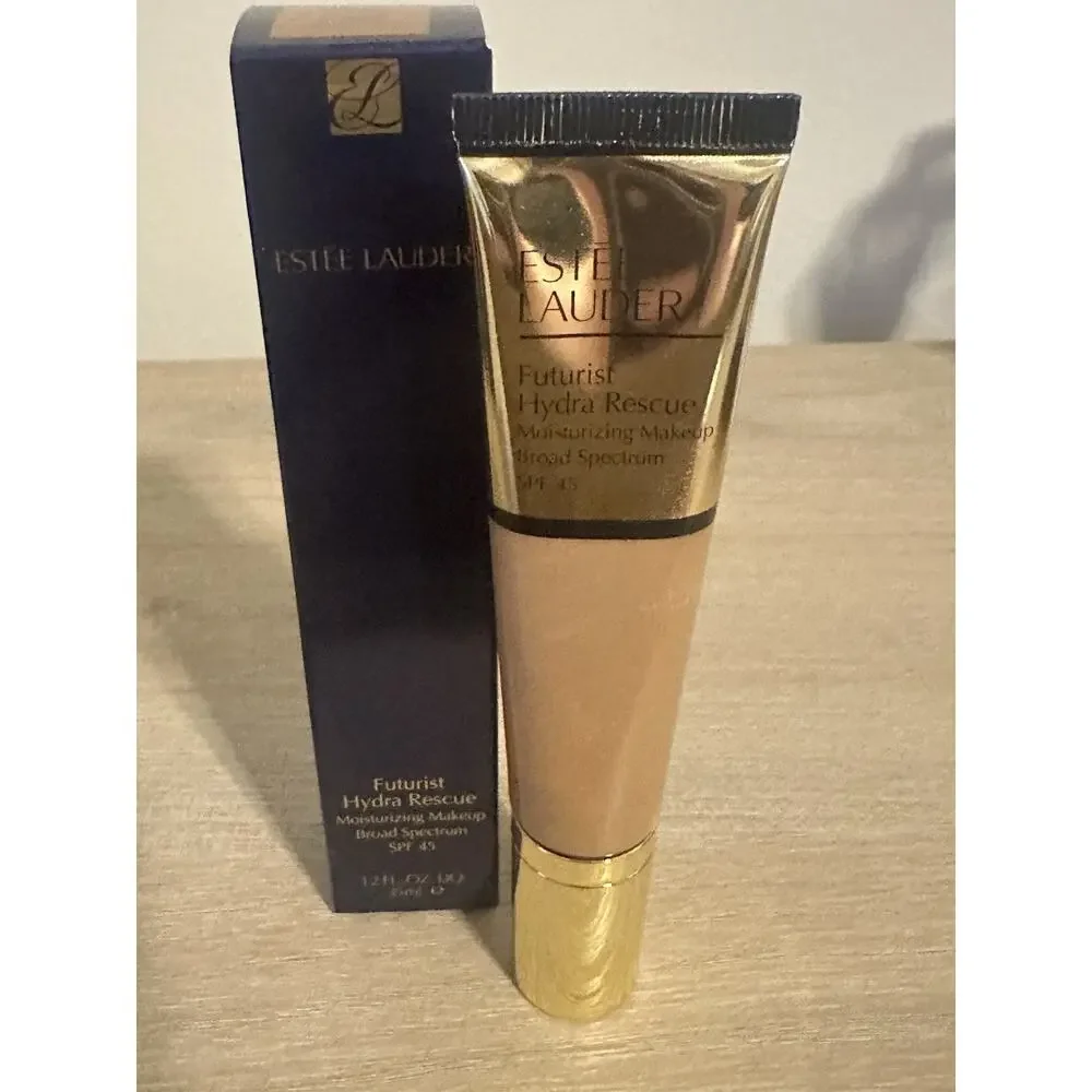 Estee Lauder Futurist Hydra Rescue Foundation 5N2 Amber Honey SPF45 1.2oz 35ml